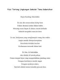 Contoh Puisi Tentang Lingkungan Hidup