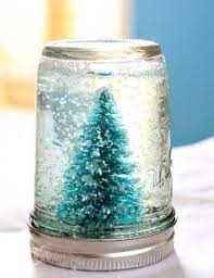 Three Easy And Cheap Winter Crafts Homemade Snow Globes Diy Snow Globe Christmas Decor Diy