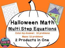 It's a wonderful activity that incorporates fun into the classroom! Solving Equations Halloween Fall Multi Step Equations Bundle Maze Color By Number Coloring Page Teaching Resources