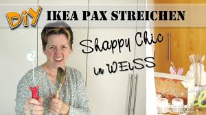 In dieser diy anleitung zeige ich euch, wie ihr die türen / scharniere eines jeden pax you've spent ages on building 2 door ikea pax wardrobe but the door still doesn't hang exactly right in the middle. Diy Ikea Hack Schrank Pax Shabby Chic Streichen Umgestalten Youtube