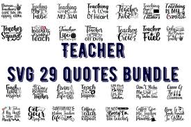 Download Teacher 29 Quotes Bundle Graphic By Design Store Creative Fabrica PSD Mockup Templates