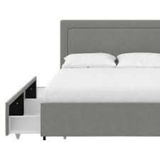 Find this pin and more on household by adrianna bailey. Amazon Com Realrooms Alden Platform Bed With Storage Drawers Full Size Frame Blue Linen Home Kitchen