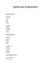 Psikotes restoran / bimbepolri 1 tes tertulis psik. Contoh Soal Tes Bumn Part I 1 Docx Contoh Soal Tes Bumn Part I Soal Psikotes Sinonim 1 Partitur U2026 A Perjanjian B Not C Kata D Bab E Bagian Course Hero