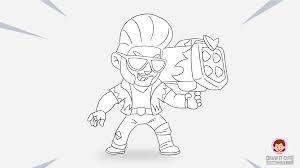 Brock is a trophy road brawler unlocked at 1000 trophies. Beautiful Brawl Star Coloring Pages Anyoneforanyateam
