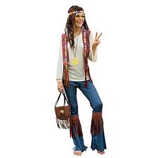 Auch in blau und pink lässt sich ein abgefahrenes hippiekostüm schneidern. Hippie Kostum Love Peace Fur Damen Online Kaufen Buttinette Karneval Shop