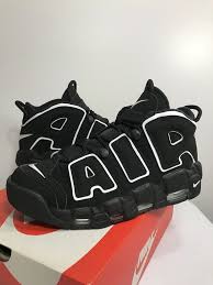 Nike Air More Uptempo Black White Rare Black Nike Shoes Nike Air Uptempo Kicks Shoes