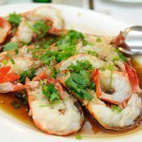 Steamed Prawns In Garlic Sauce Recipe By Chef Chan Ho Keungrainbow Restaurant Recipe Steam Recipes Asian Prawns Recipe Prawn Recipes