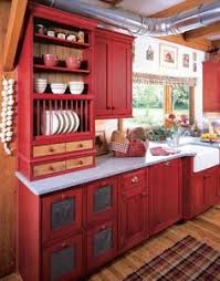 30+ red kitchen cabinets! ideas red