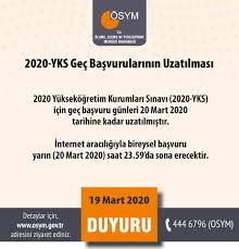 Ösym hakkında en son ve en doğru haberler mynet haber farkı ile bu sayfada. Osym 2020 Yks Adaylarimizin Dikkatine Https Www Osym Gov Tr Tr 19307 2020 Yks Gec Basvurularinin Uzatilmasi 19032020 Html Facebook