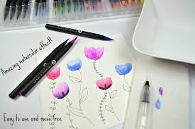 How to use watercolor paints? Illustrations And Watercolor Effect With Watercolor Brush Pens By Victoria S Ideas Watercolor Brush Pens Watercolor Brushes Brush Pens