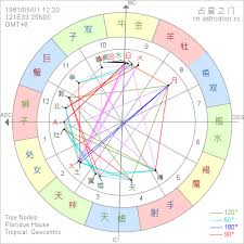 星座命盘查询结果 桌机版 占星之门 horoscope map map screenshot