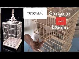 Variasi dengan pagar besi, pagar beton batu bata, pagar cor. S10 Tutorial Sangkar Kotak Pleci Minimalis 2 Sangkar Bambu Youtube