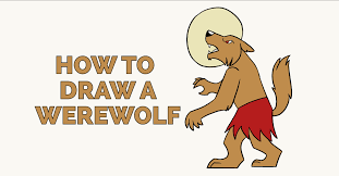 How To Draw A Werewolf Really Easy Drawing Tutorial