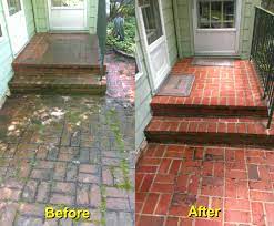 Pressure Washing Pressure Washing Brick Porch Patio