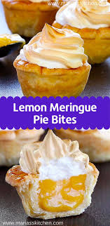 Easy Lemon Meringue Pie Bites Lemon Dessert Recipes Lemon Meringue Pie Easy Easy Meringues