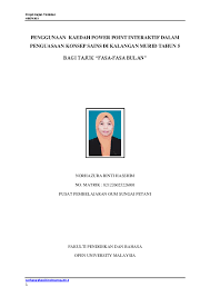 Perbincangan, cadangan dan kesimpulan 5.1 pengenalan bab ini merupakan bab yang terakhir dalam kajian ini dan secara amnya bab ini akan membincangkan dengan lebih mendalam tentang hasil dapatan kajian yang telah dianalisis dalam bab 4. Doc Laporan Akhir Kajian Tindakan Zura Dekwa Academia Edu