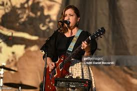 Corin Tucker of Sleater-Kinney performs