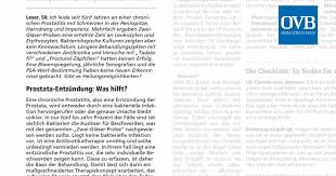 Prostata Entzundung Was Hilft Ovb Heimatzeitungen