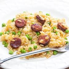 Riz Pilaf Aux Petits Pois Et Chorizo Recette Cookeo Recette Riz Pilaf Risotto