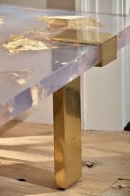 Contemporary Gold Leaf Inlay Coffee Table With Brass Frame Coffee Table Design Contemporary Coffee Table Furniture Decor