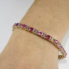Maybe you would like to learn more about one of these? Pink Sapphire Bracelet Padparadsha Sapphire Bracelet Ruby Etsy