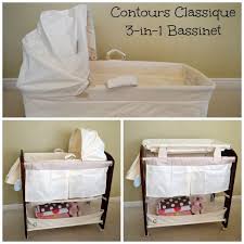 Contours Classique 3 In 1 Bassinet Bassinet Changing Table Moses Basket
