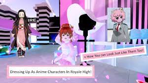 Transforming Into Anime Characters In Royale High! || How To Look + Dress  Like Them! - YouTube