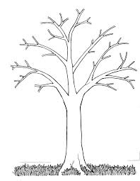 Fall tree coloring pages can be useful for teachers and parents. Bare Fall Tree Coloring Page Coloring Home