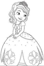 Princesa Sofia Para Colorear Princesas Para Colorear Colorear Princesas Colorear Princesas Disney