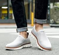 Men's Knitted Breathable Skate Shoes, Fashionable Non-Slip ...