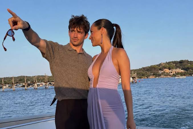Charles Leclerc and wife Alexandra reveal baby bump in summer holiday photos - Monaco Life
