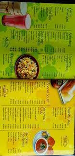 Print indian food menu card of india house chicago to make indian food orders anytime for quick delivery. Menu Card Describes Juices Thickshakes South Indian Snacks Sandwiches Pav Bhaji Dishes Picture Of Mukta Food Court Shirdi Tripadvisor