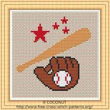 Maybe you would like to learn more about one of these? Baseball Free And Easy Printable Cross Stitch Pattern Cross Stitch Cross Stitch Patterns Stitch Patterns