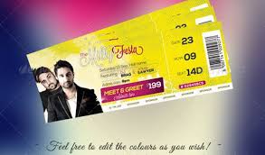 Free Download Event Tickets Template Psd Ticket Template Event Ticket Template Ticket Design Template