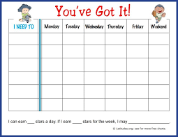 Free Weekly Behavior Chart Youve Got It Weekly Behavior