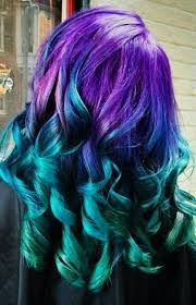 Another Descendant Meet Malia Teal And Purple Hair Purple Ombre Hair Purple And Green Hair