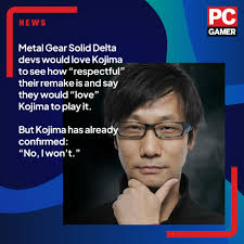 I bet we could get him to play it if someone modded Lea Seydoux in.  #pcgamer #pcgaming #hideokojima #metalgearsoliddelta