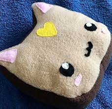 Cat Toys Ideas Cat Loaf Bread Slice Plushie Food Plush Toy Moonphire Design Continue To The Sponsored Product At T Homemade Cat Toys Plushies Cat Toys