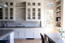 William Hefner Transom Kitchen Door Off White Kitchens White Marble Kitchen Mosaic Backsplash Kitchen