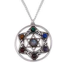 Pn112 Pewter Star Chakra Pendant Available Www Stjustin Co Uk Handcrafted In The Uk Chakra Necklace Chakra Pendant Pendant