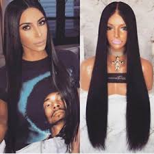 Choose a hair color that makes your eyes pop. Middle Part Straight Hair Wig Long Straight Synthetic Lace Front Wigs For Women Ebay