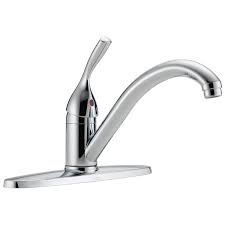 Turn on the faucet to drain any water in the lines. Single Handle Kitchen Faucet 100 Dst Delta Faucet