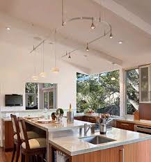 vaulted ceiling kitchen lighting