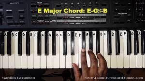 So in a major , the dominant 7th chord e7 resolves to a major. How To Play The E Major Chord On Piano And Keyboard Youtube
