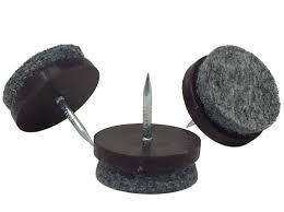 If using rubber, be weary of potential scuff marks. 15 16 Dia Heavy Duty Felt Nail On Slider Glide Pads For Chairs Stools Tables Furniture Slides Like Magic Tile Hard Wood Floor Protector Espresso 32pcs Amazon Com
