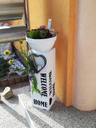 Deko Blumensaule Aus Beton Deko Blumen Garten