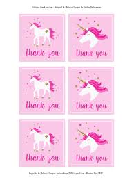 Thank You Gift Bags For Birthday Parties Unicorn Thank You Tags Free Printable Gift Tags Printable Unicorn Birthday Party Printables Free