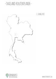 Thailand Backpacking Route Karte Zum Ausdrucken Und Ausfullen Ferndurst
