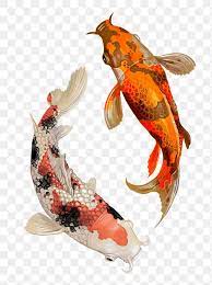 Download Premium Png Of Two Japanese Koi Fish Swimming Transparent Png Japanese Koi Koi Koi Fish