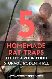 If something is too easy you can find ways to make it harder and vice versa. 5 Homemade Rat Traps To Keep Your Food Storage Rodent Free Trueprepper